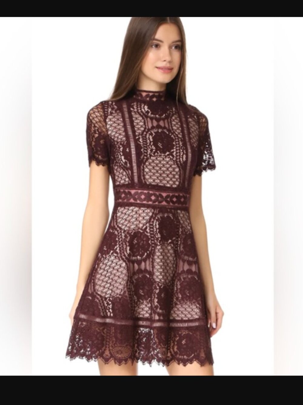 NWT BB Dakota Aria Lace Short-Sleeve Dress | Size 6